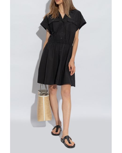 Tory Burch Black Mellow Thong Leather Sandals