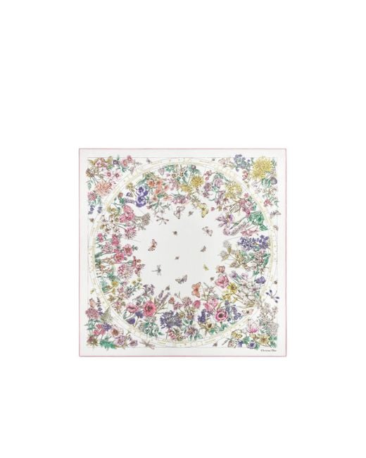 Dior White Astral Flowers Shawl
