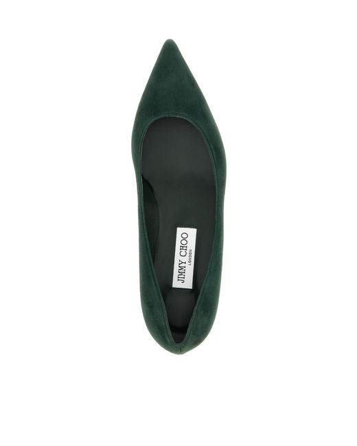 Jimmy Choo Green Amelia Pointed Toe Pumps