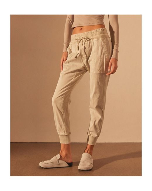 James Perse White Drawstring Waist Trousers