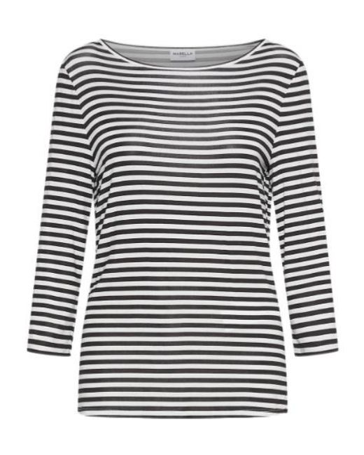 Marella Black Striped Jersey T-Shirt
