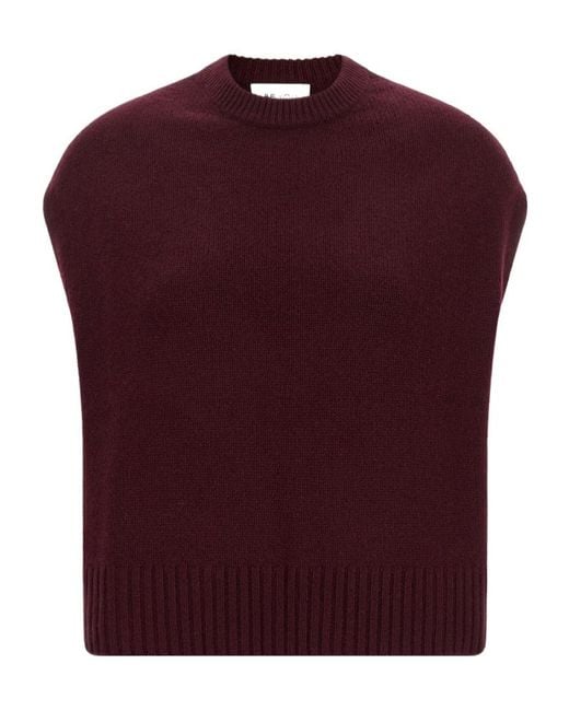 Be You Red Sleeveless Knit Vest