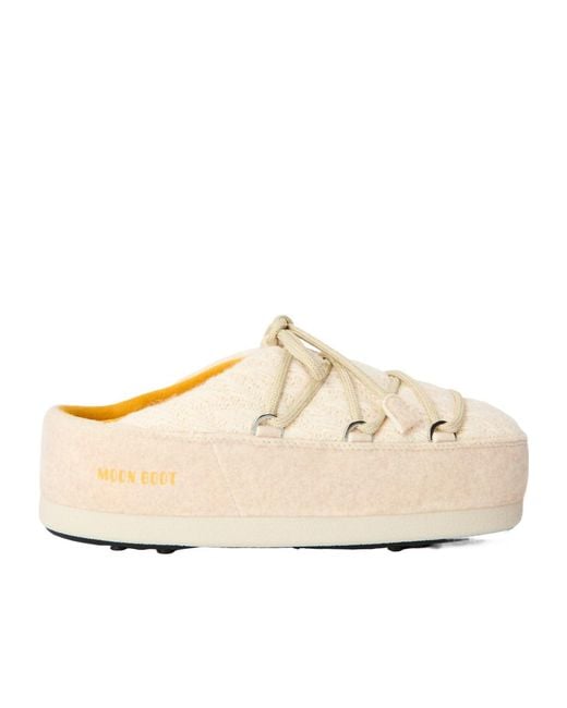 Moon Boot Natural Simple Versatile Mule Shoes