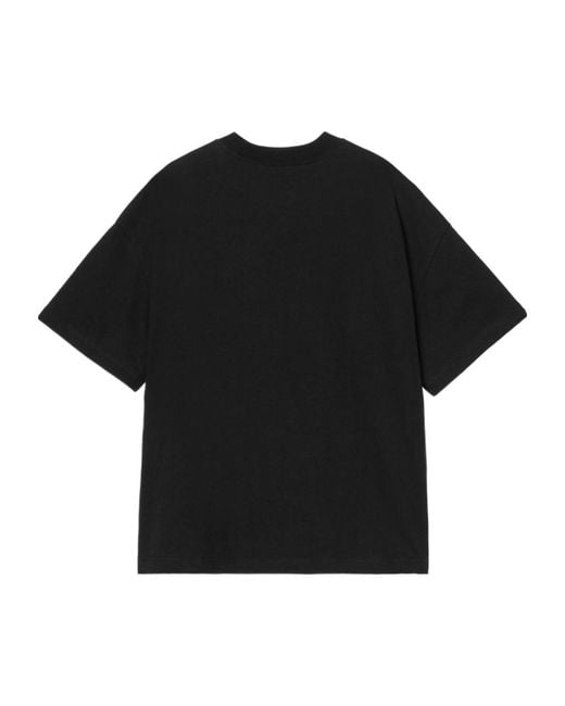 Carhartt Black S/S Deconstructed Label T-Shirt for men