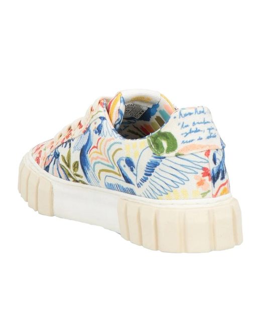 Farm Rio Blue Lace-Up Sneakers