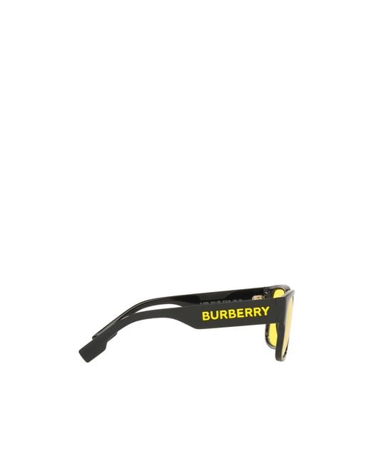 Burberry Yellow Eyewear Square Frame Sunglasses for men