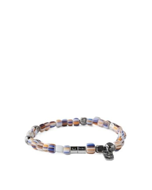 Paul Smith White Embellished Bracelet for men