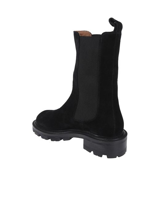 Paris Texas Black Lug-Sole Chelsea Boots