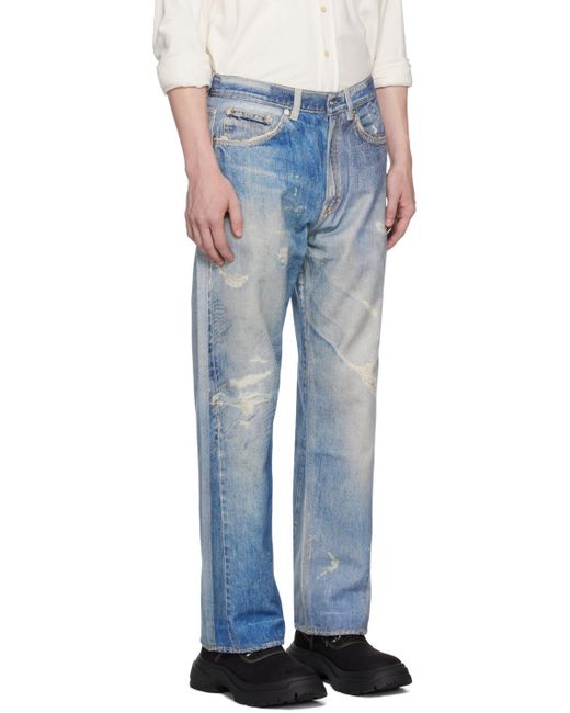 Our Legacy Blue Third Cut Distressed Jeans for men