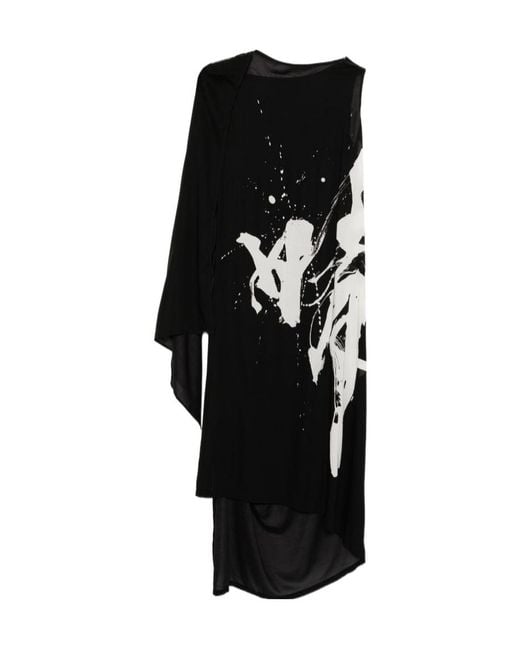 Yohji Yamamoto Black Asymmetric Dress