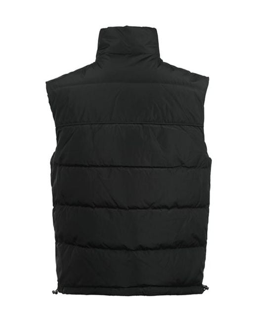 Versace Jeans Black Quilted Reversible Waistcoat for men