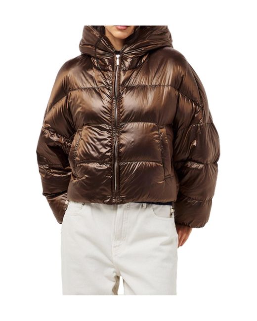 Max Mara Brown Short Puffer Jacket