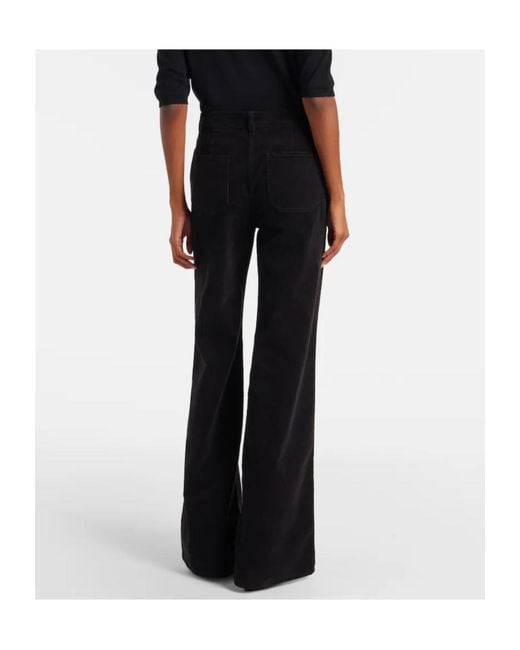 Nili Lotan Black Flared Casual Pants