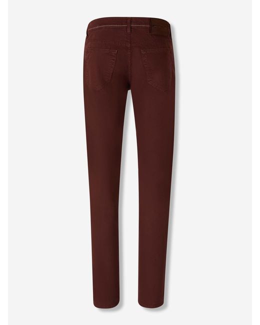 Jacob Cohen Brown Logo-Embroidered Jeans for men