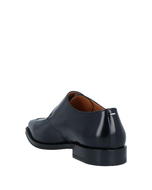 Maison Margiela Black Square-Toe Minimalist Flat Shoes