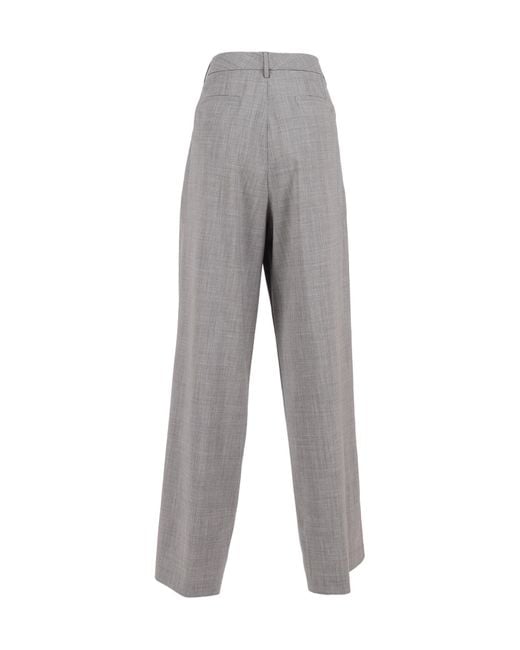 Fabiana Filippi Gray Spoleto Trousers