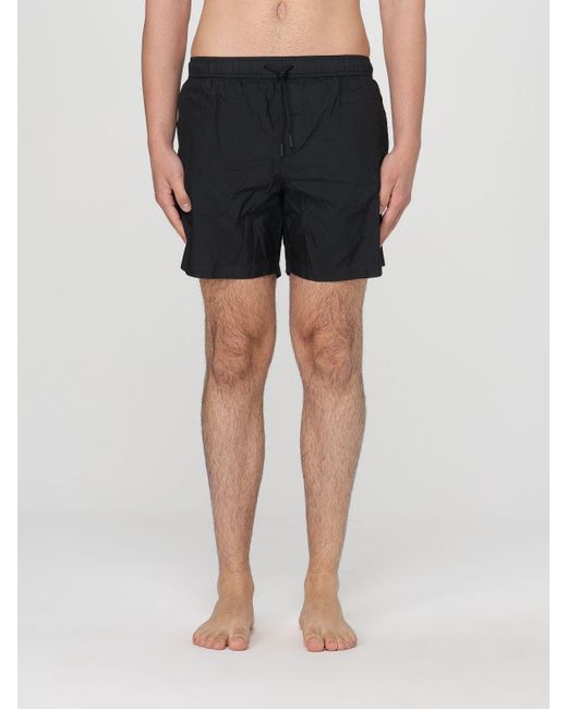 Dondup Gray Drawstring Waist Swim Shorts for men