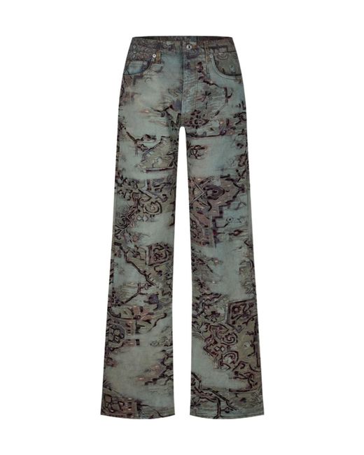 Off-White c/o Virgil Abloh Gray Tapestry Jeans for men