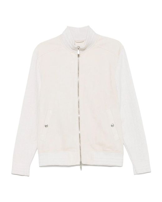 Eleventy White Panelled Jacket for men