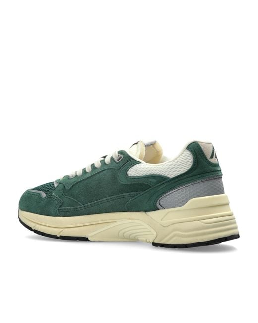 Autry Green Panelled Sneakers for men