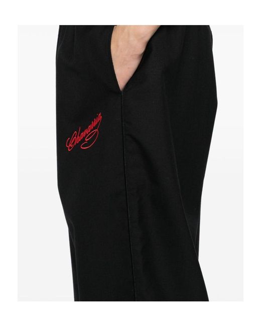 Willy Chavarria Black Ruff Rider Pants for men
