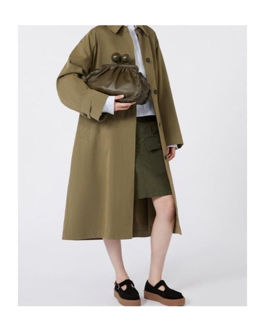 Weekend by Maxmara Green Medium Nappa Leather Pasticcino Bag