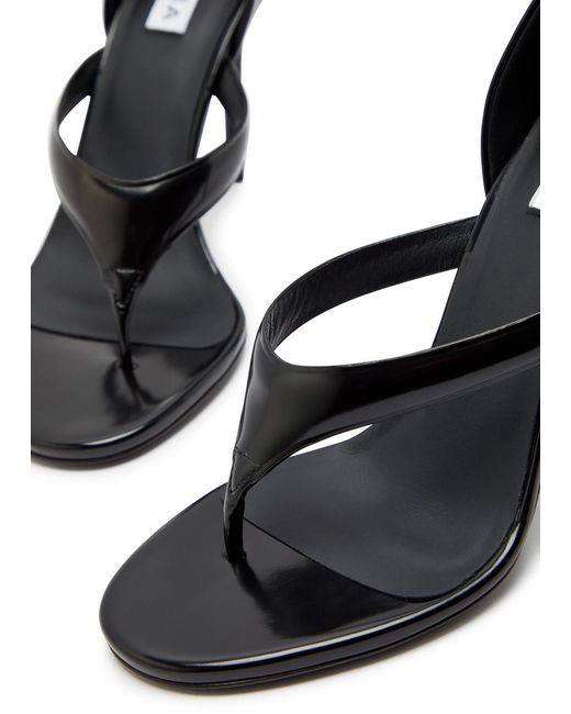 Alaïa Black Infradito 90 Leather Sandals