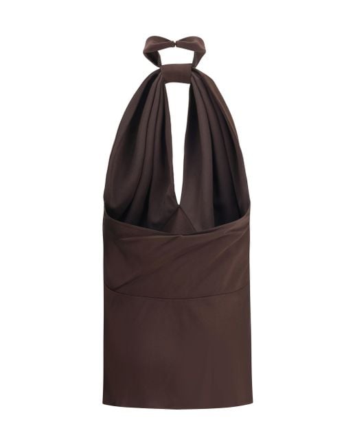 Tom Ford Brown Silk Top