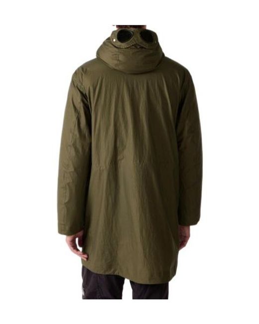 C P Company Green Goggles Down Jacket for men