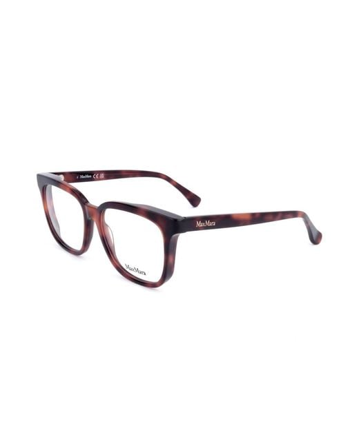 Max Mara White Square Frame Glasses