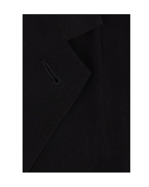 Yohji Yamamoto Black Long-Sleeve Blazer for men
