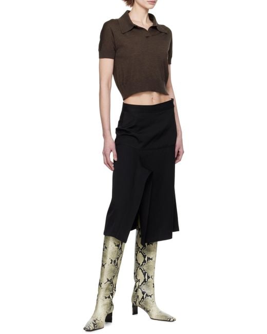 Khaite Brown Morgane Top