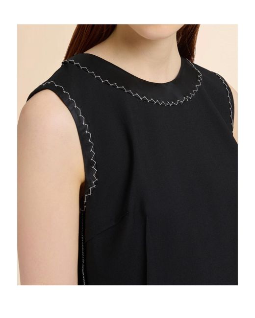Marni Black Wool Inside-Out Dress