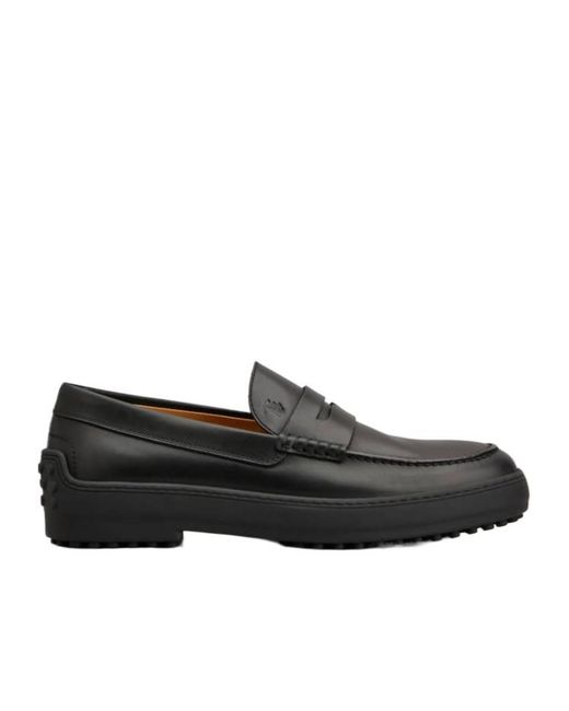 Tod's Black Winter Gommino Loafers for men