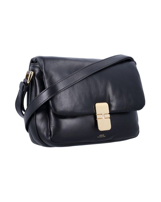 A.P.C. Black Grace Shoulder Bag