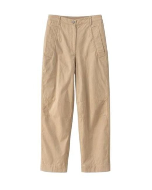 Dries Van Noten Natural Casual Pants With Belt Loops
