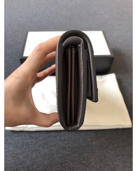 Gucci White Ophidia Gg Continental Wallet