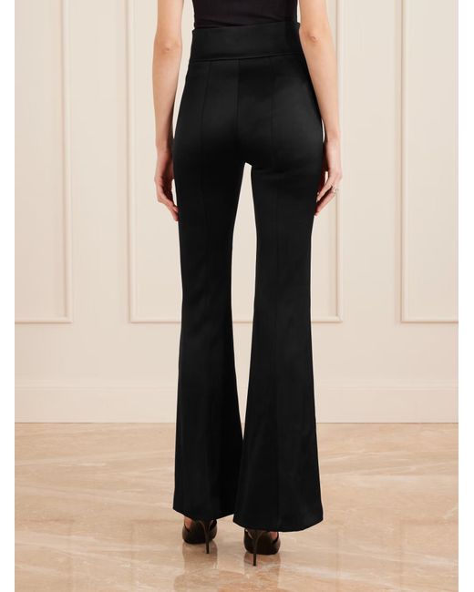 Galvan Black Sculpted Flared Casual Pants