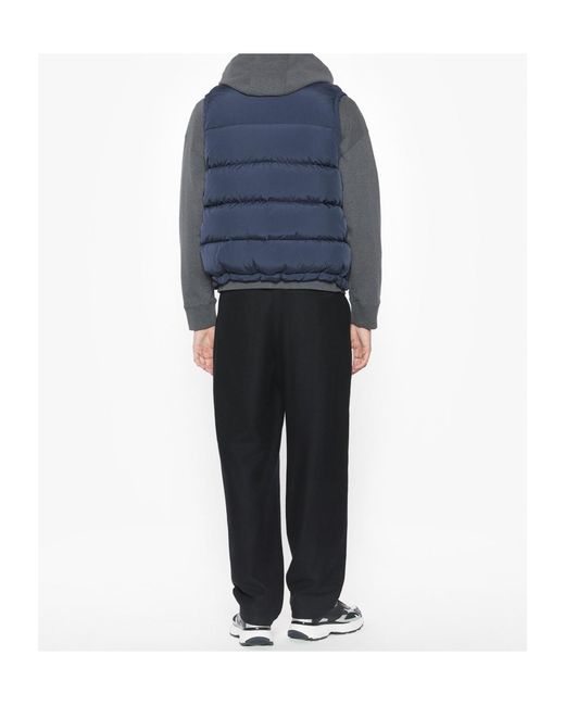 Maison Kitsuné Blue Puffer Gilet for men