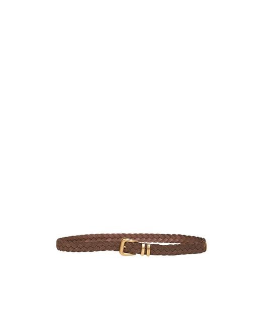 Brunello Cucinelli White Braided Belt for men