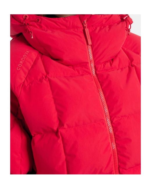 CORDOVA Red Oza Quilted Down Ski Jacket