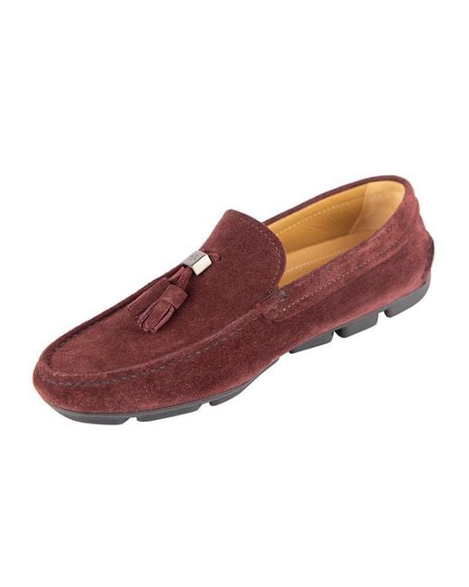 Giorgio Armani Red Tassel Business Casual Shoes for men