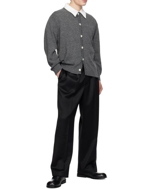 Bode Black Barathea Mcnab Trousers for men
