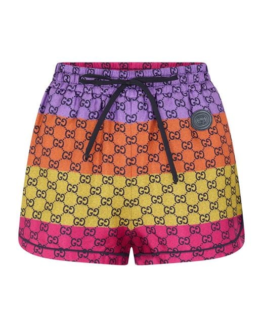 Gucci Purple Simple And Elegant Shorts