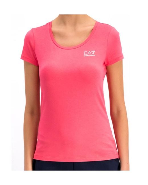 Emporio Armani Pink Logo T-Shirt