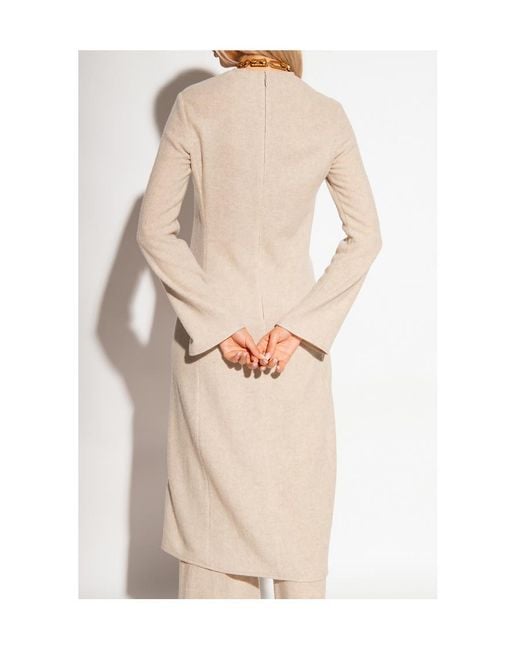 Chloé Natural Flame-Sleeve Dress