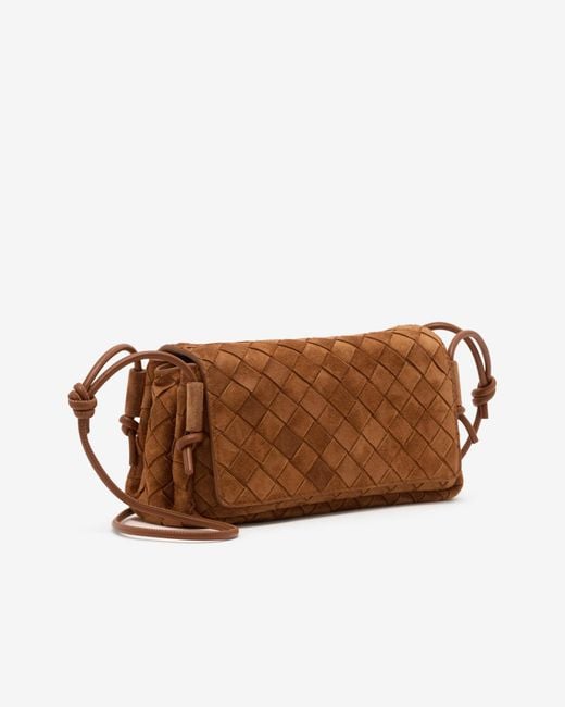 Bottega Veneta Brown Flap Shoulder Bag