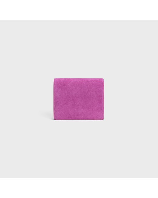 Céline Pink Small Flap Wallet Triomphe