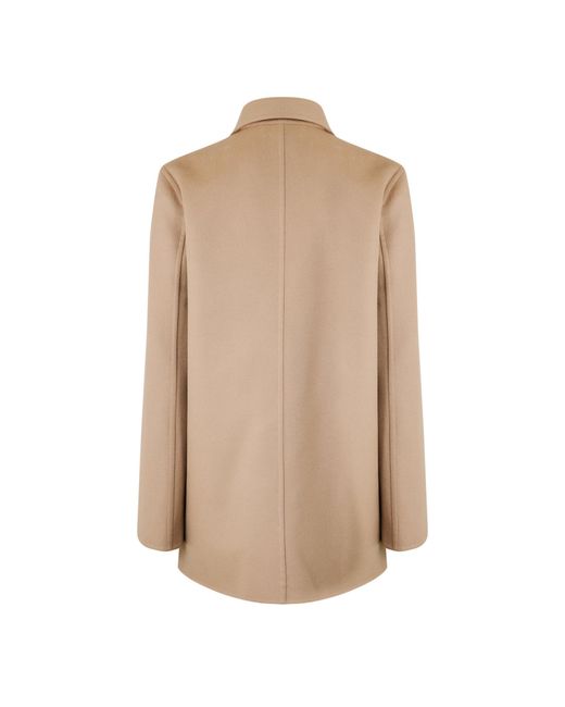 Valentino Natural Short Lapel Wool Coat