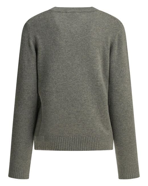 Ganni Green Teddy Intarsia Knitted Jumper